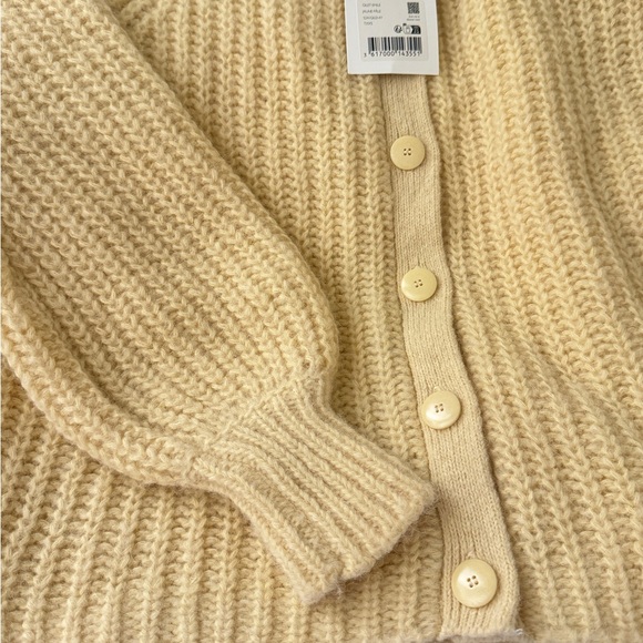 Sezane Emile cardigan butter yellow xxs with free tote bag/ NWT - Picture 9 of 13